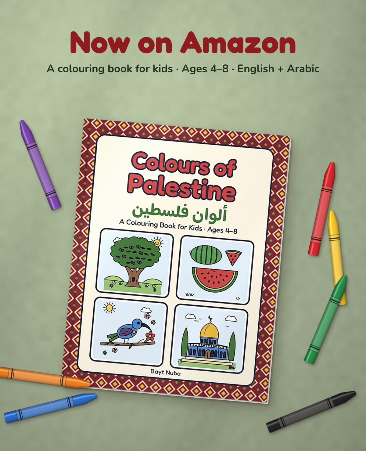 Colours of Palestine colouring book